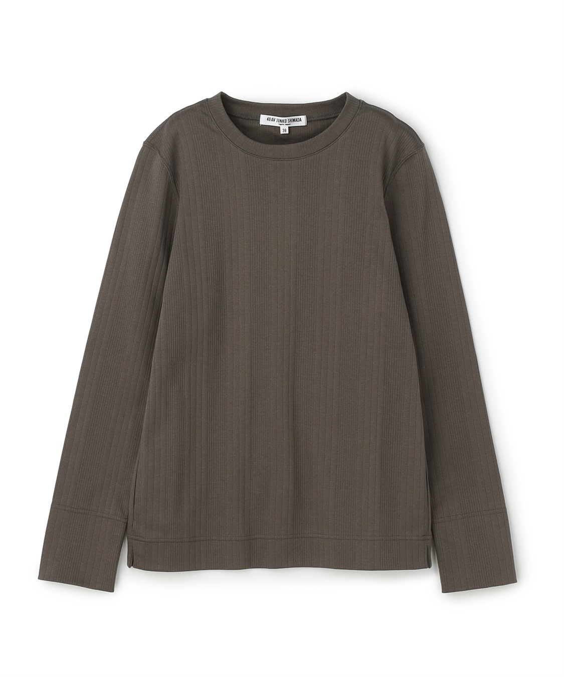 ランダムリブ編みプルオーバー長袖トップス 49AV JUNKO SHIMADA