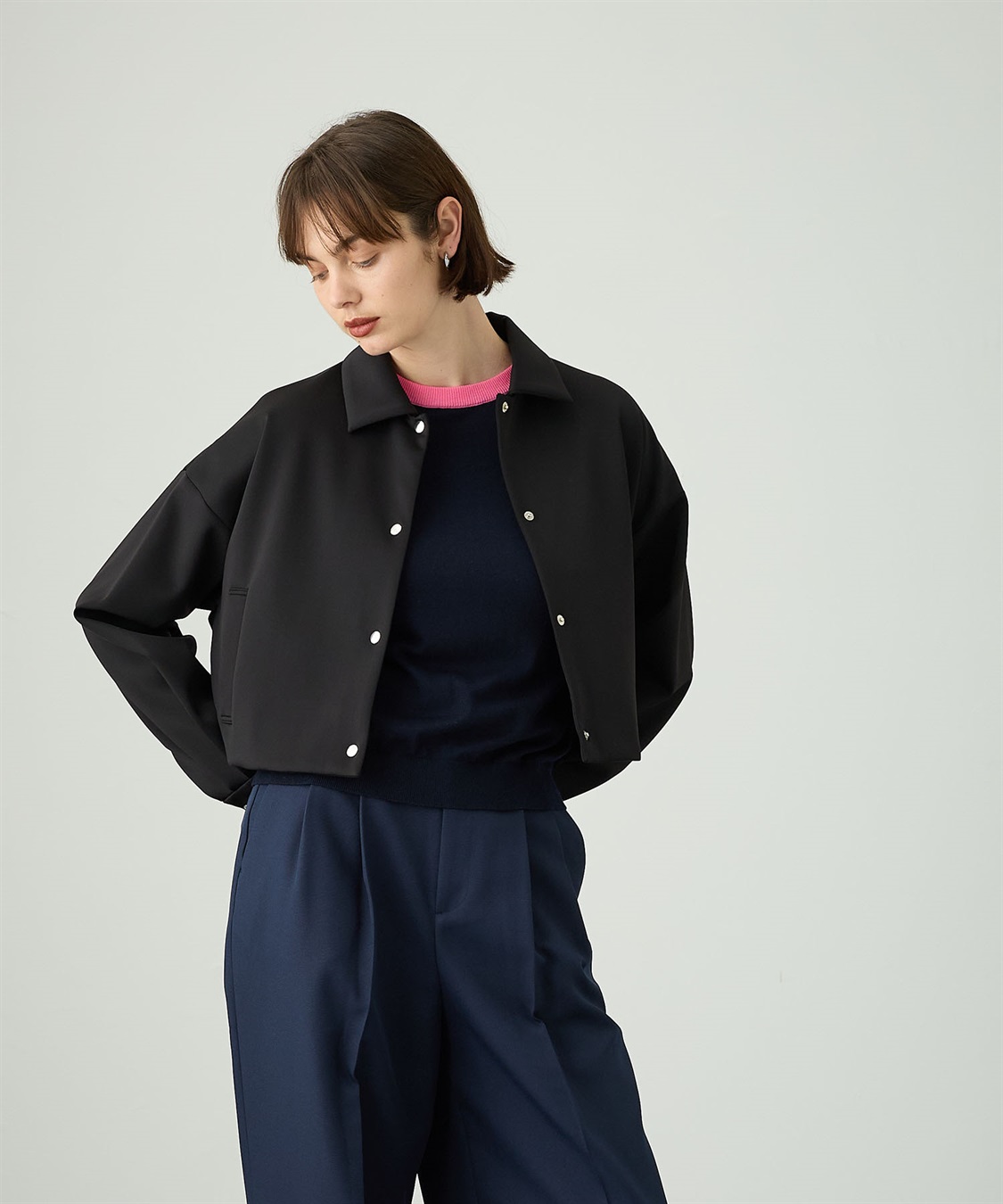 サテンダンボールブルゾン N.O.R.C｜クロスプラス公式通販サイト