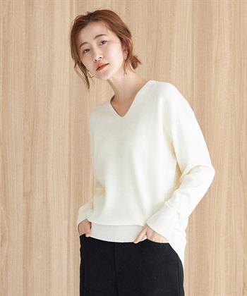 美品✨近年 フォクシー Dolce vita ニットトップ ロゴプレート 38 肩