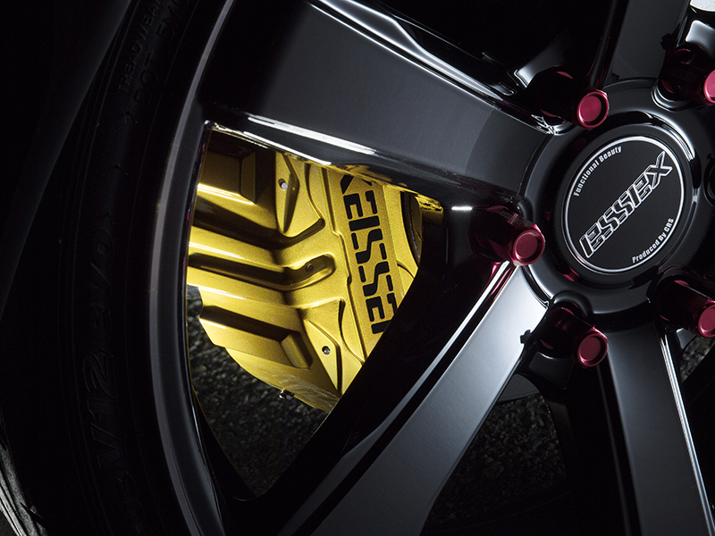 ハイエース Essess イエローブレーキキャリパーカバー エセックス