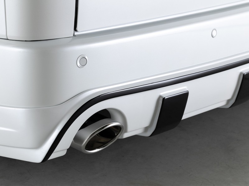 LEGARE ワイド用 リアバンパースポイラー FRP製 マフラー開口部選べる3