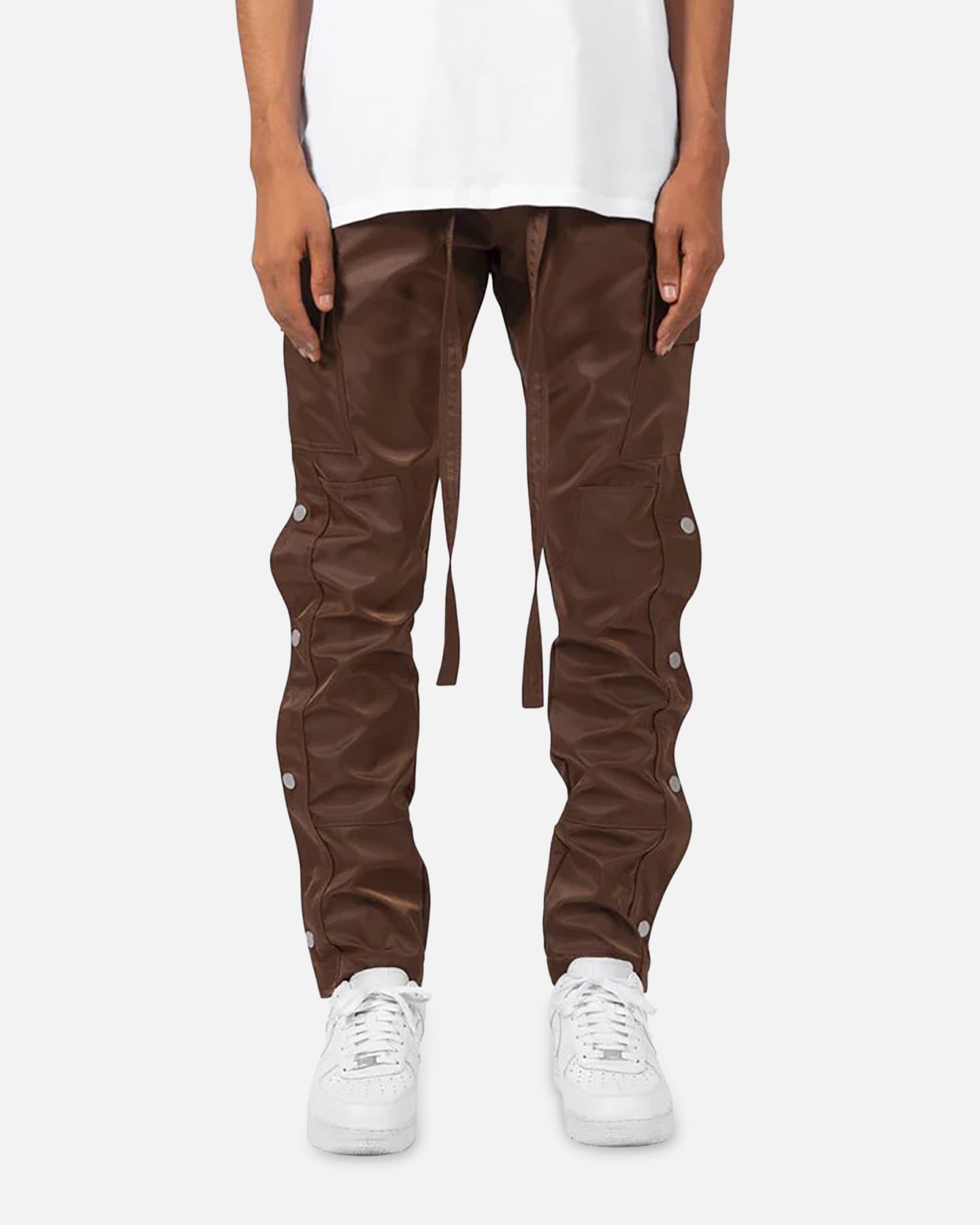 MNML Snap Zipper II Cargo Pants Brown | Culture Kings US