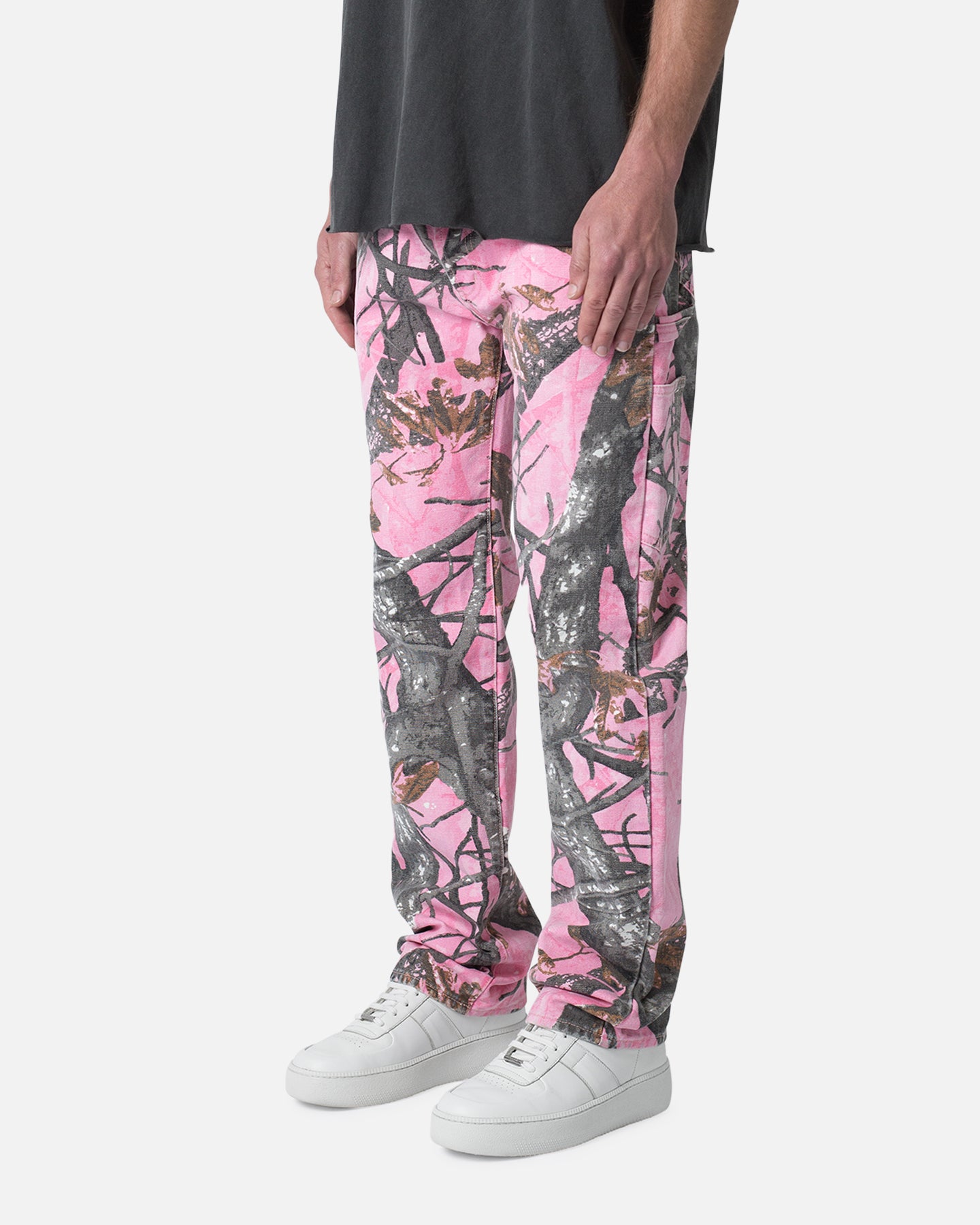 MNML V603 Camo Carpenter Pants Pink | Culture Kings US