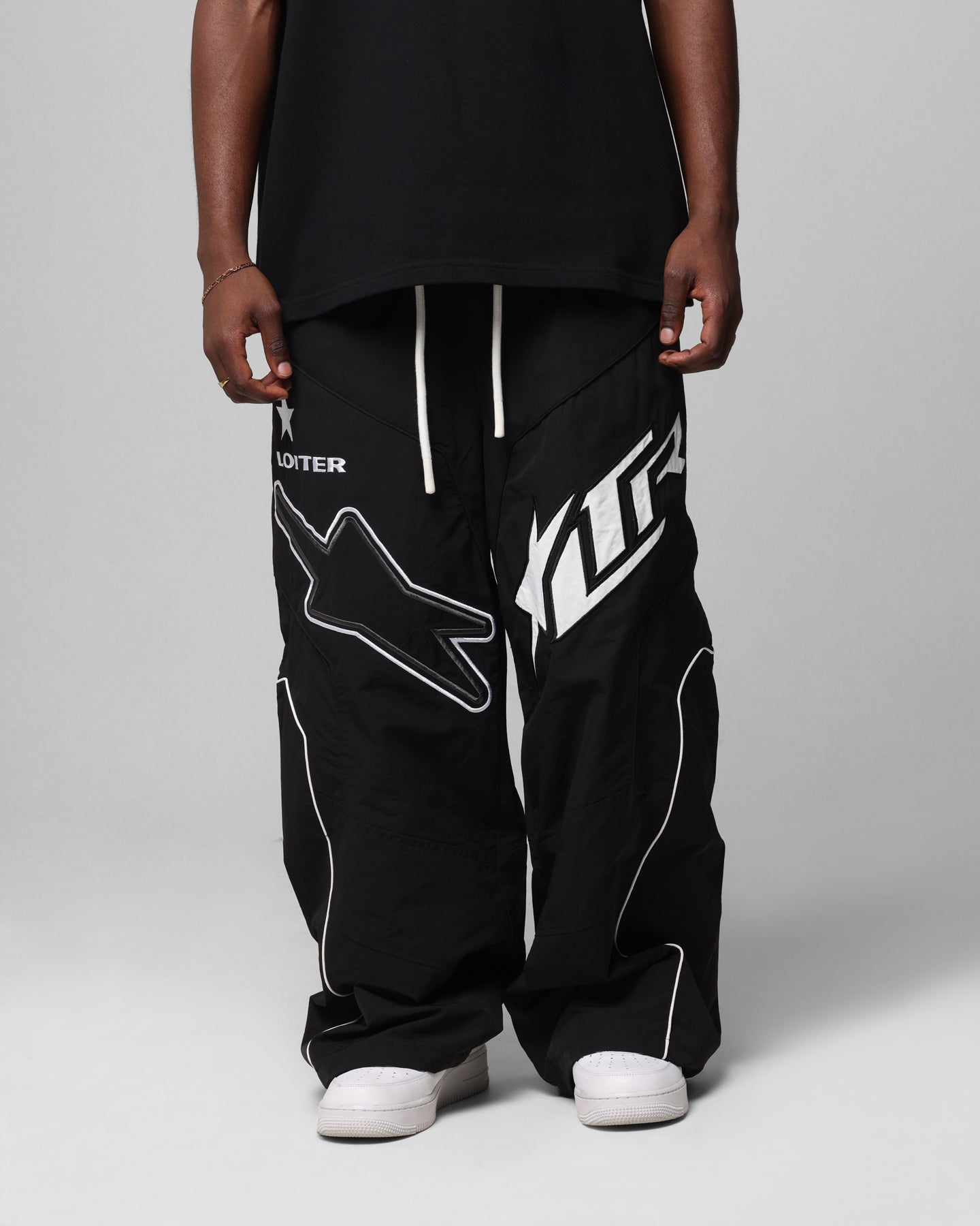Loiter Motocross Parachute Pants Black | Culture Kings US