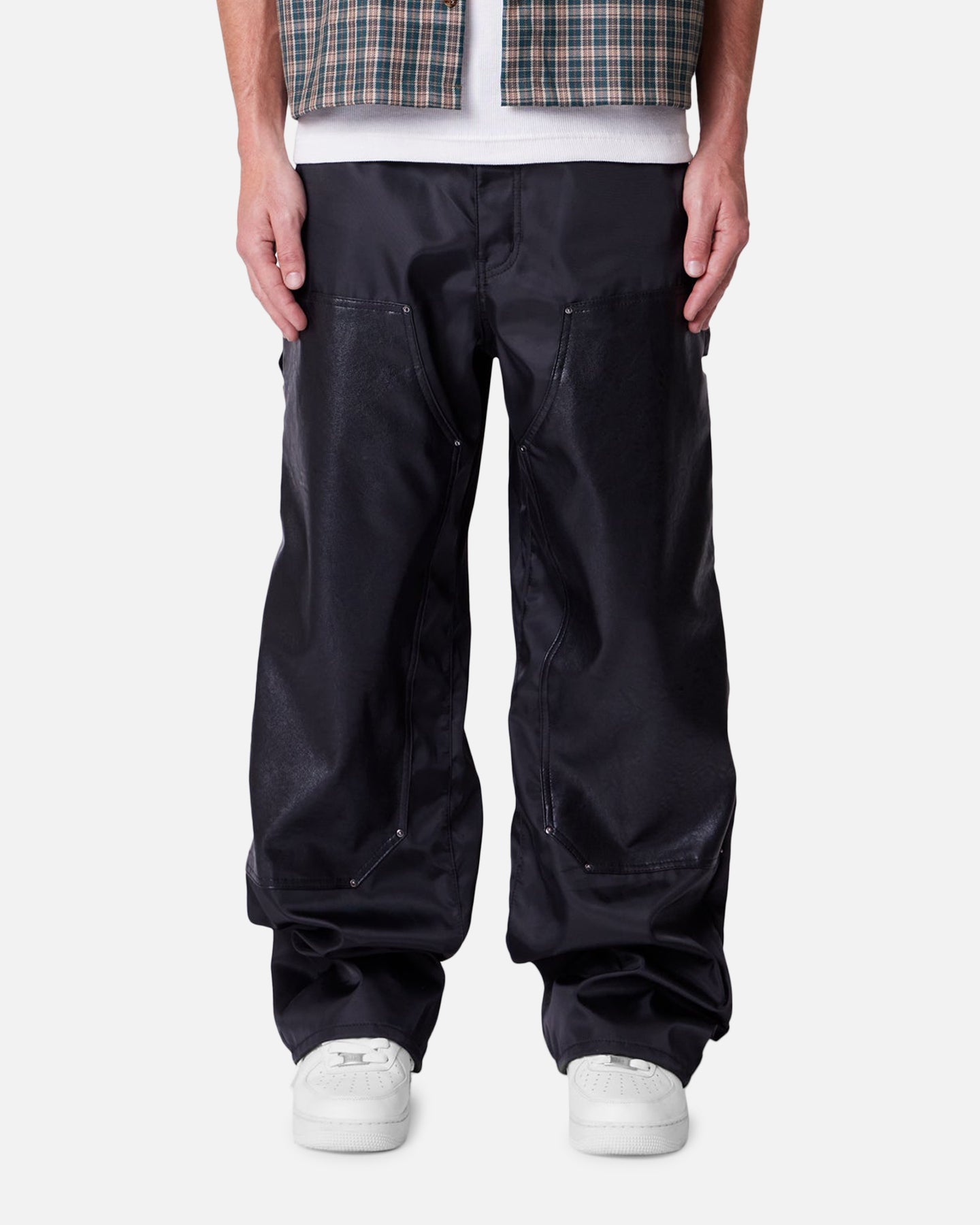 MNML Baggy Nylon Carpenter Pants Black | Culture Kings US