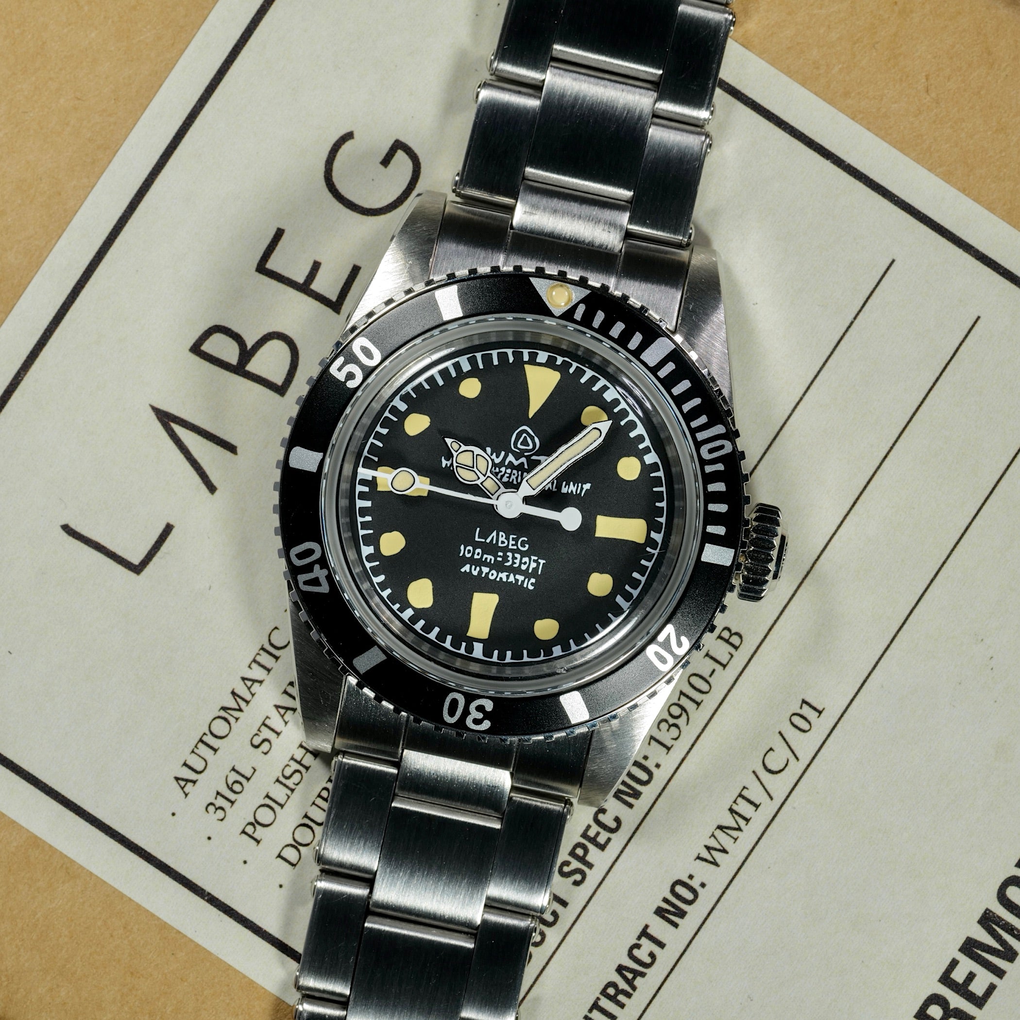 WMT Labeg Sea Diver 13910-LB – C.W. Watch Shop