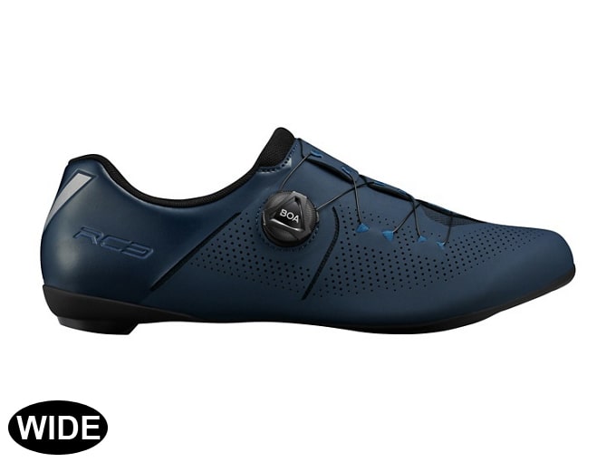 シマノ RC3（SH-RC302）ネイビー SPD-SL ロードシューズ【ワイド