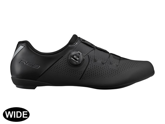 シマノ RC3（SH-RC302）ブラック SPD-SL ロードシューズ【ワイド