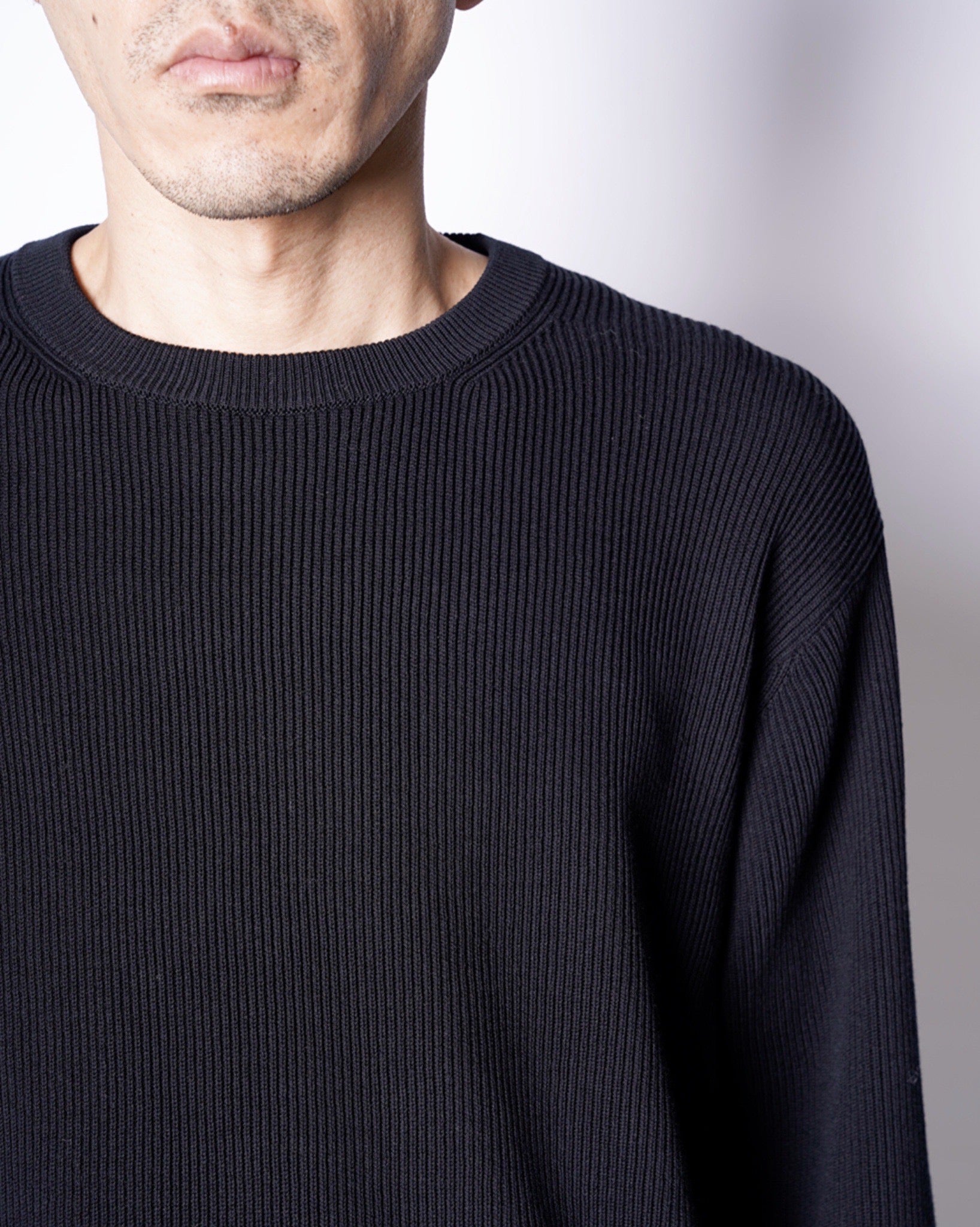 BATONER】スーパーハイツイスト クルーネックニット-Amanojak.