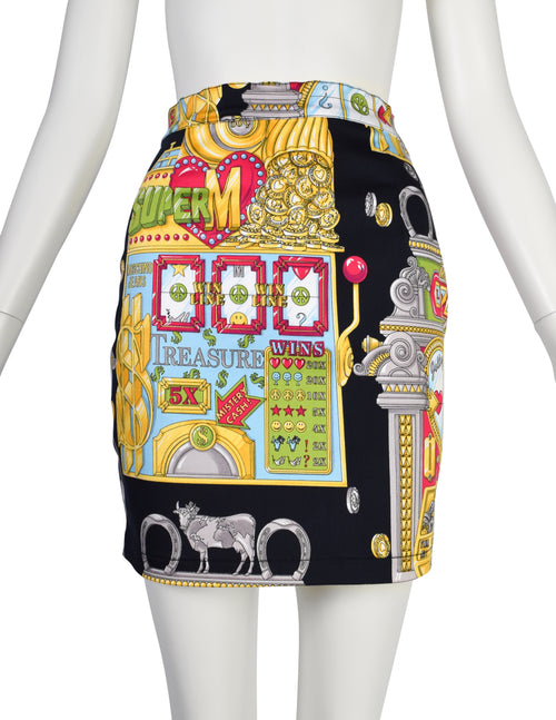 Moschino Vintage Multicolor Lucky Jackpot Casino Slot Machine
