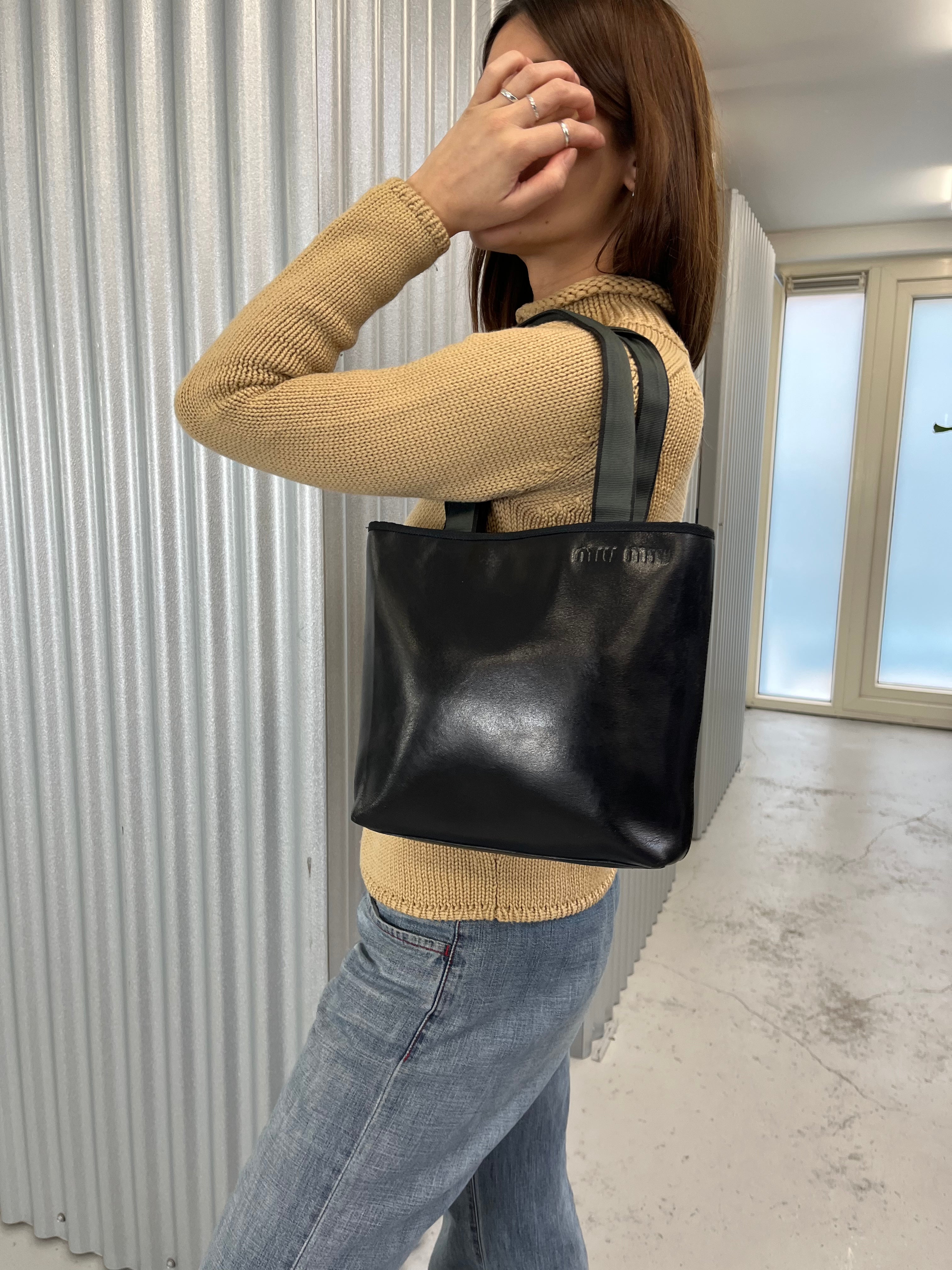 Miu Miu 90s Archive Leather Shoulder Bagバッグ 90s Miu Miu Archive