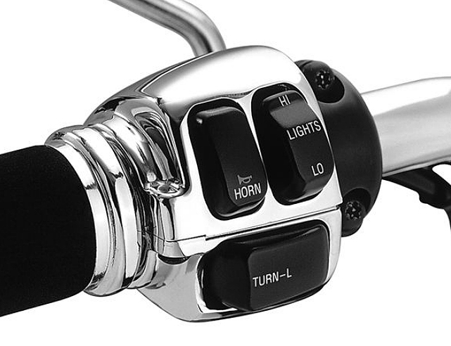 クローム・スイッチハウジングキット - Harley Davidson | アンバーピース