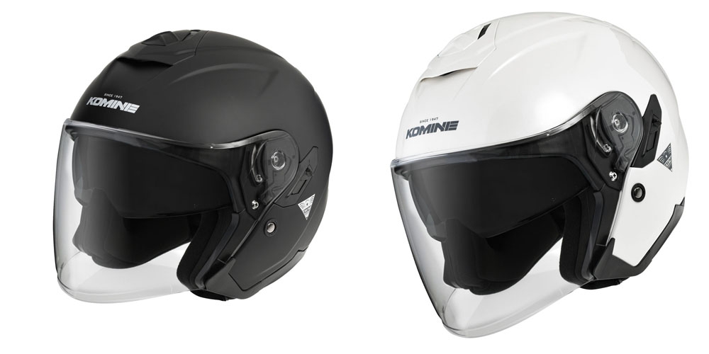 HK-172 FL コンポジット FRP ジェットヘルメット - KOMINE | アンバー