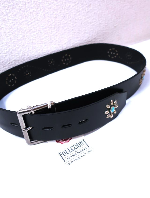 HTC ターコイズ フラワー スタッズベルト - アメカジ オンライン通販