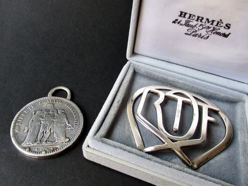 ヴィンテージエルメスマネークリップ／キーホルダー