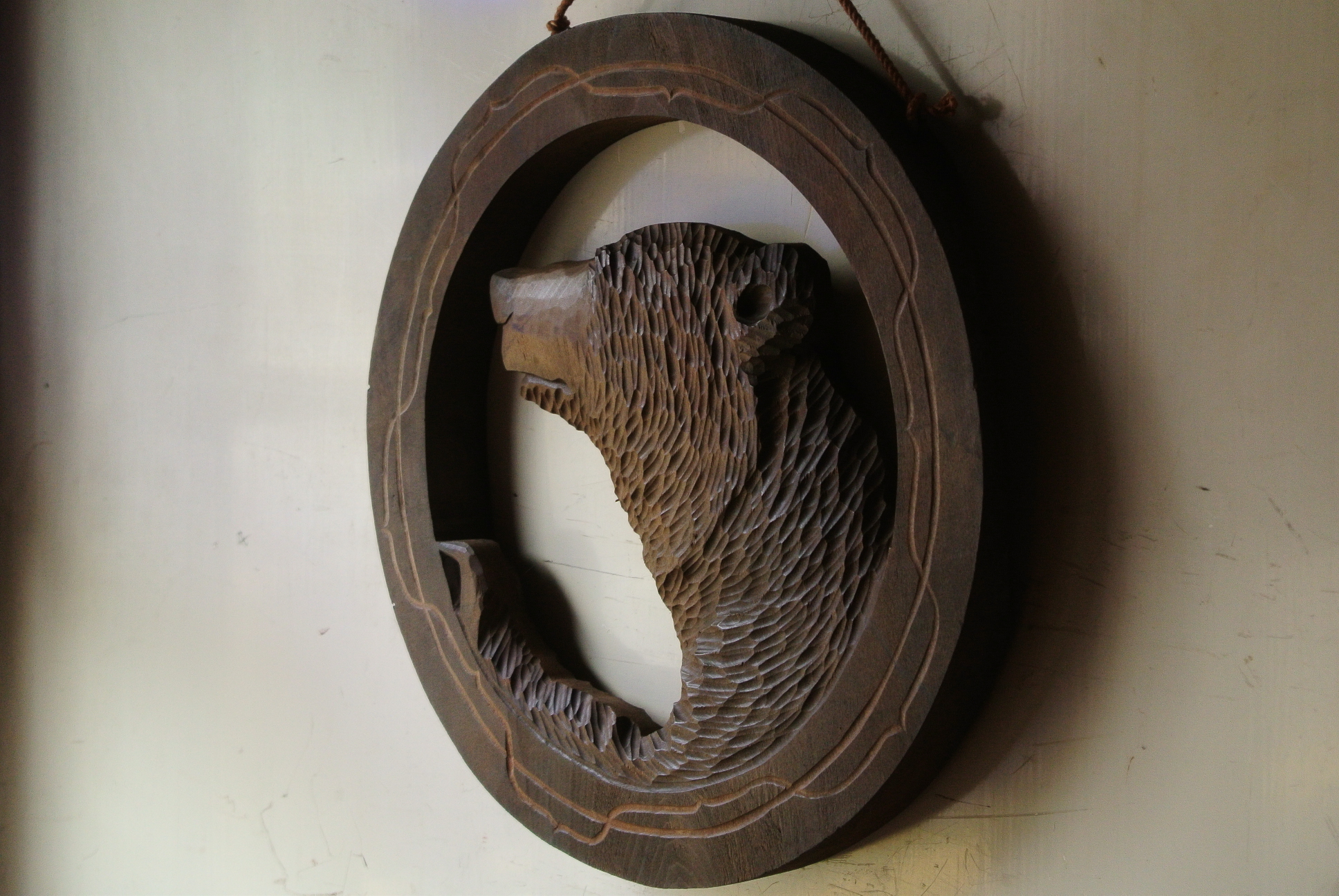 木彫り熊のレリーフ - アンティーク雑貨・古道具の札幌 アンティーク