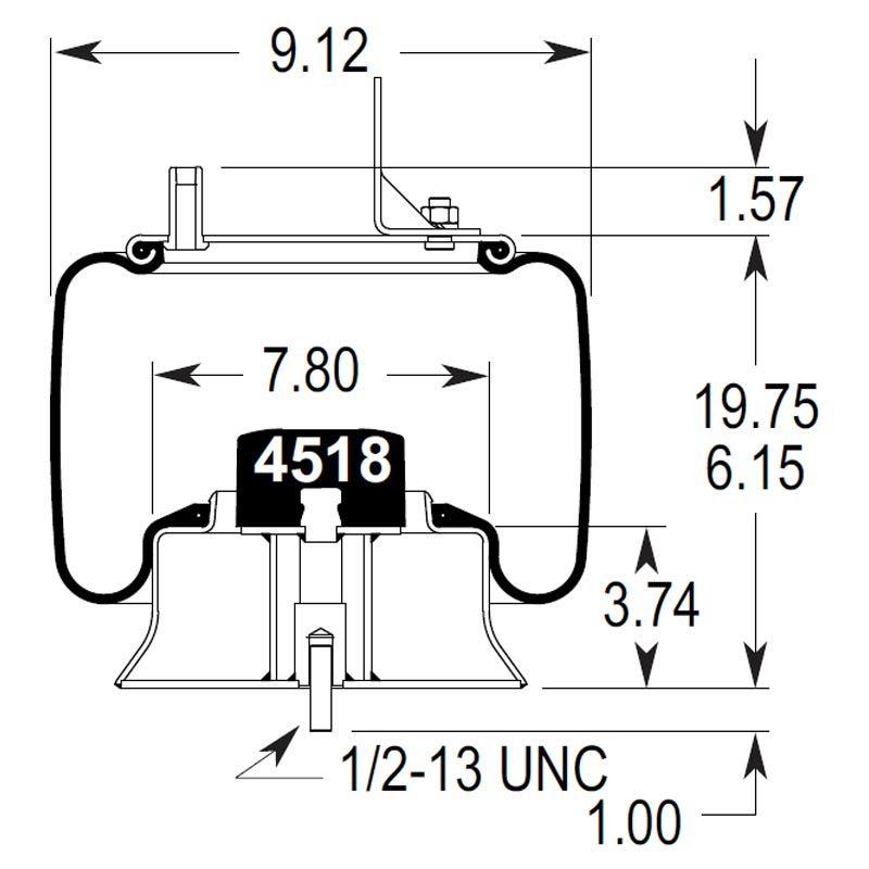 AnythingTruck.com: SAF Holland 90557290 Air Spring, Firestone W01