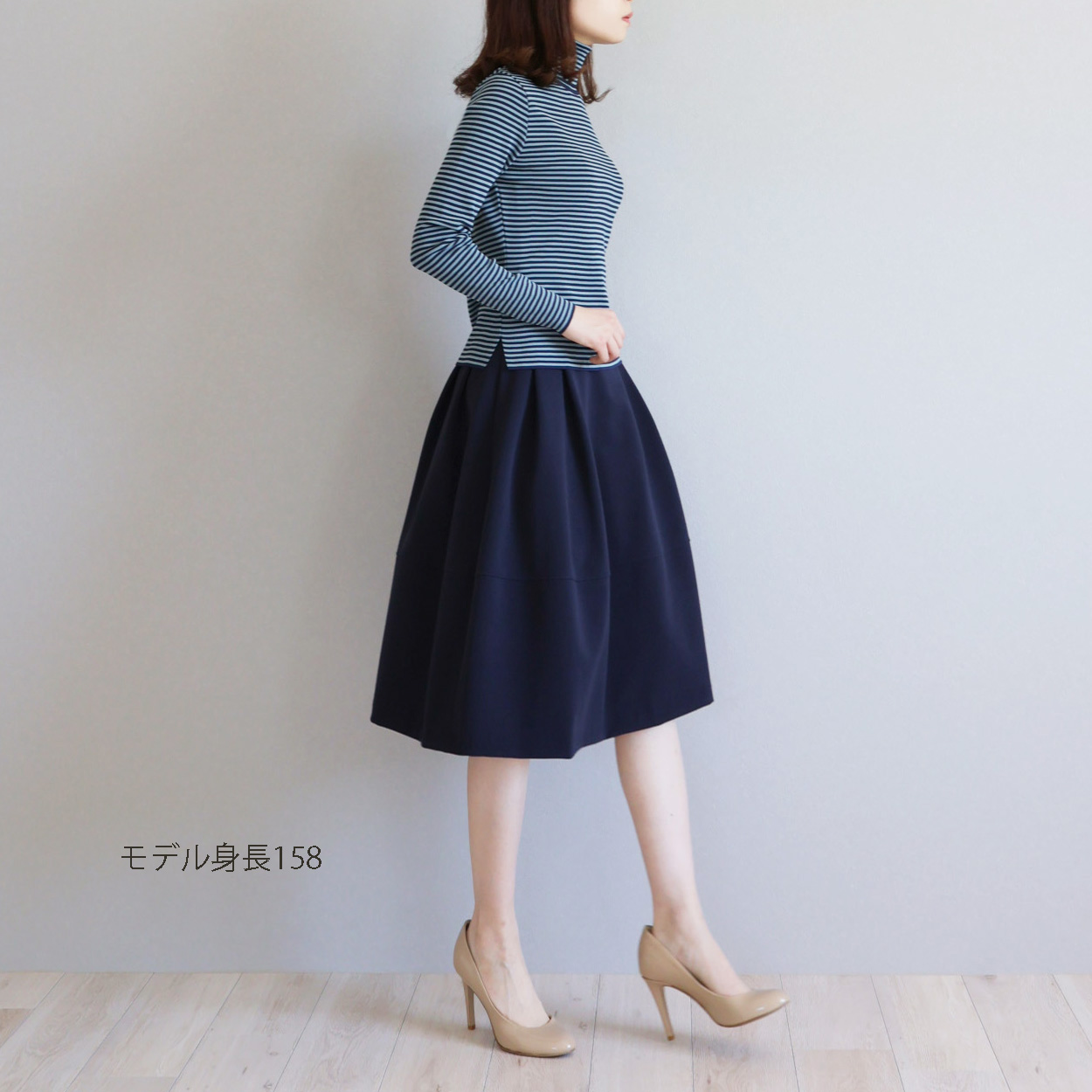 ポケット付き タックフレアスカート【JM2117BB】 商品詳細｜jolie