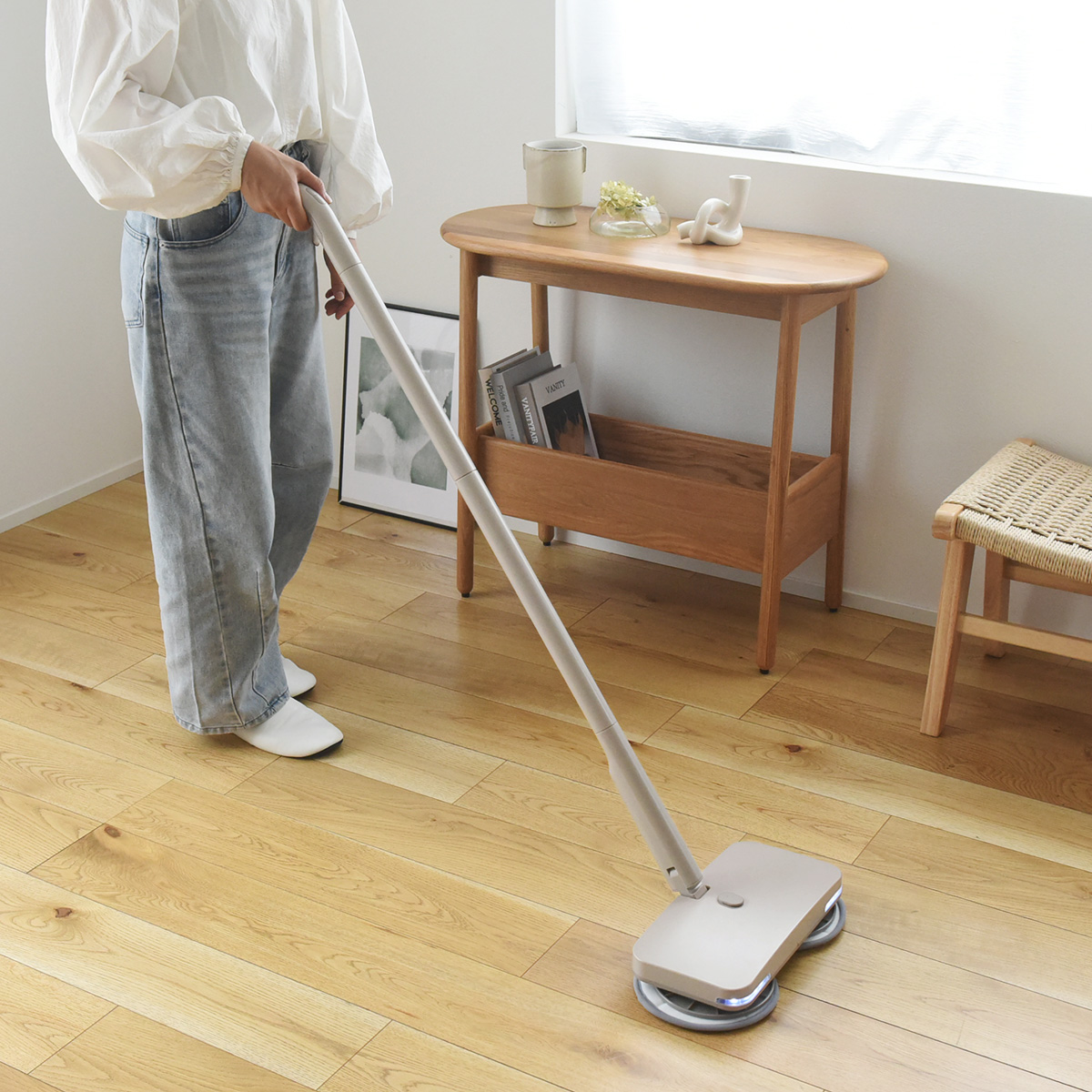 激落ちくん】コードレス電動モップ H020／±0 プラスマイナスゼロ【送料