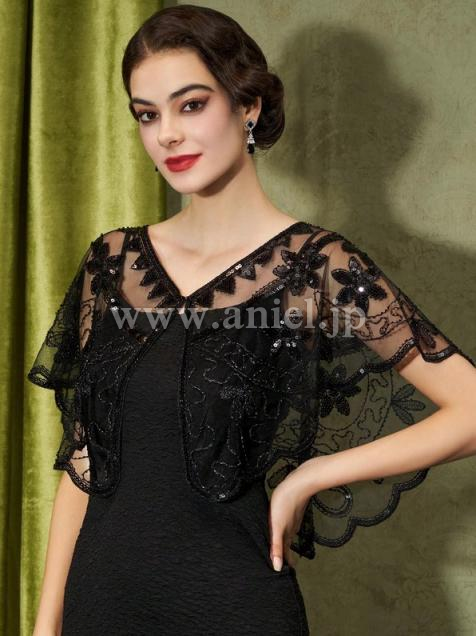 社交ダンスドレス・衣装のドレスネットアニエル / 【即納】ブラック