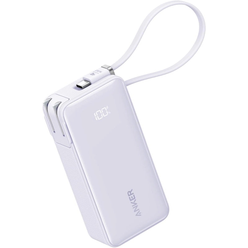 Anker Power Bank (10000mAh, Fusion, Built-In USB-C ケーブル
