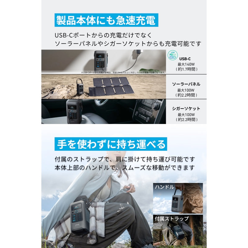 Anker Solix C200 DC Portable Power Station | ポータブル電源の製品
