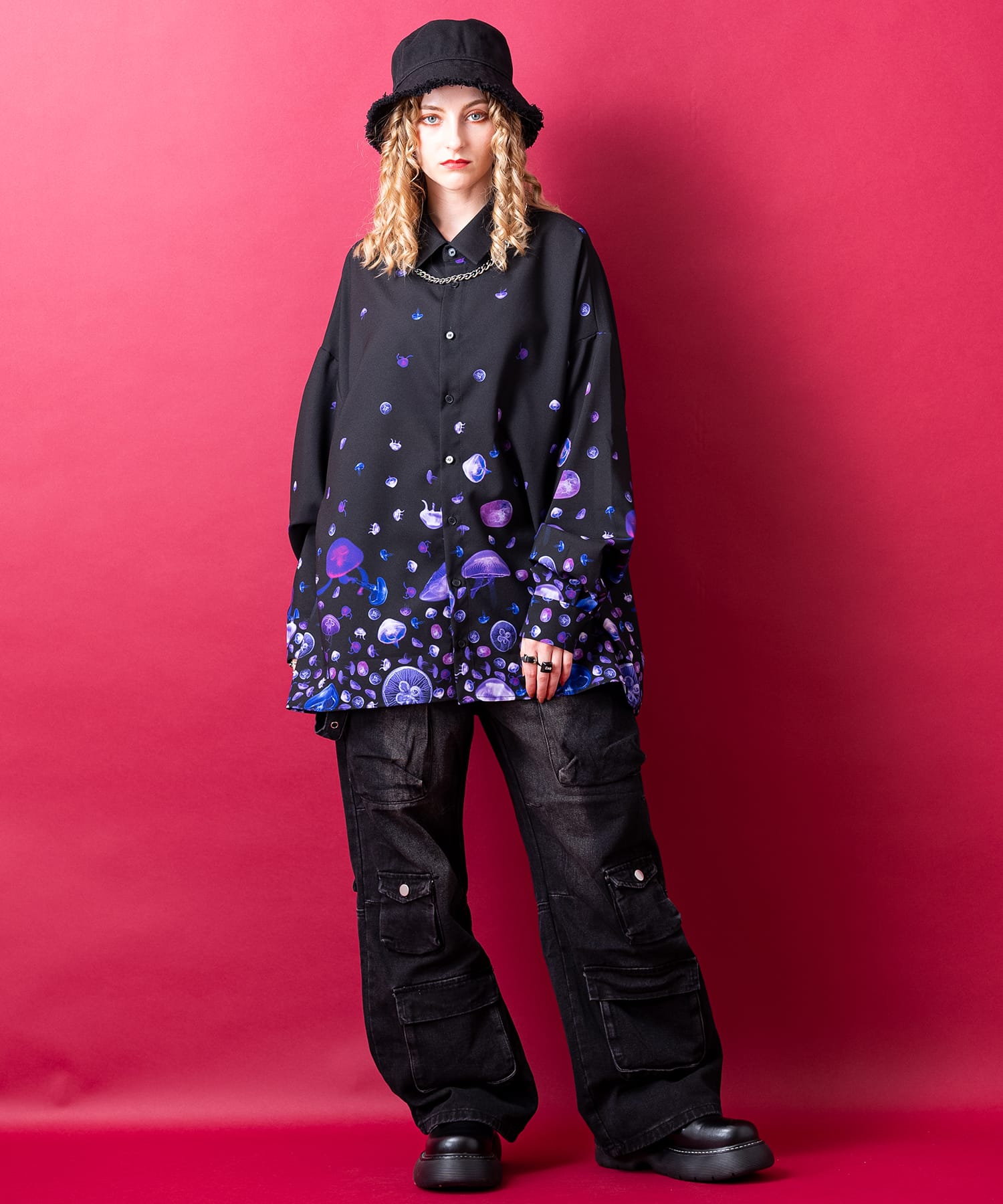 バラバラクラゲシャツ -オーバーサイズ- ankoROCK(アンコロック