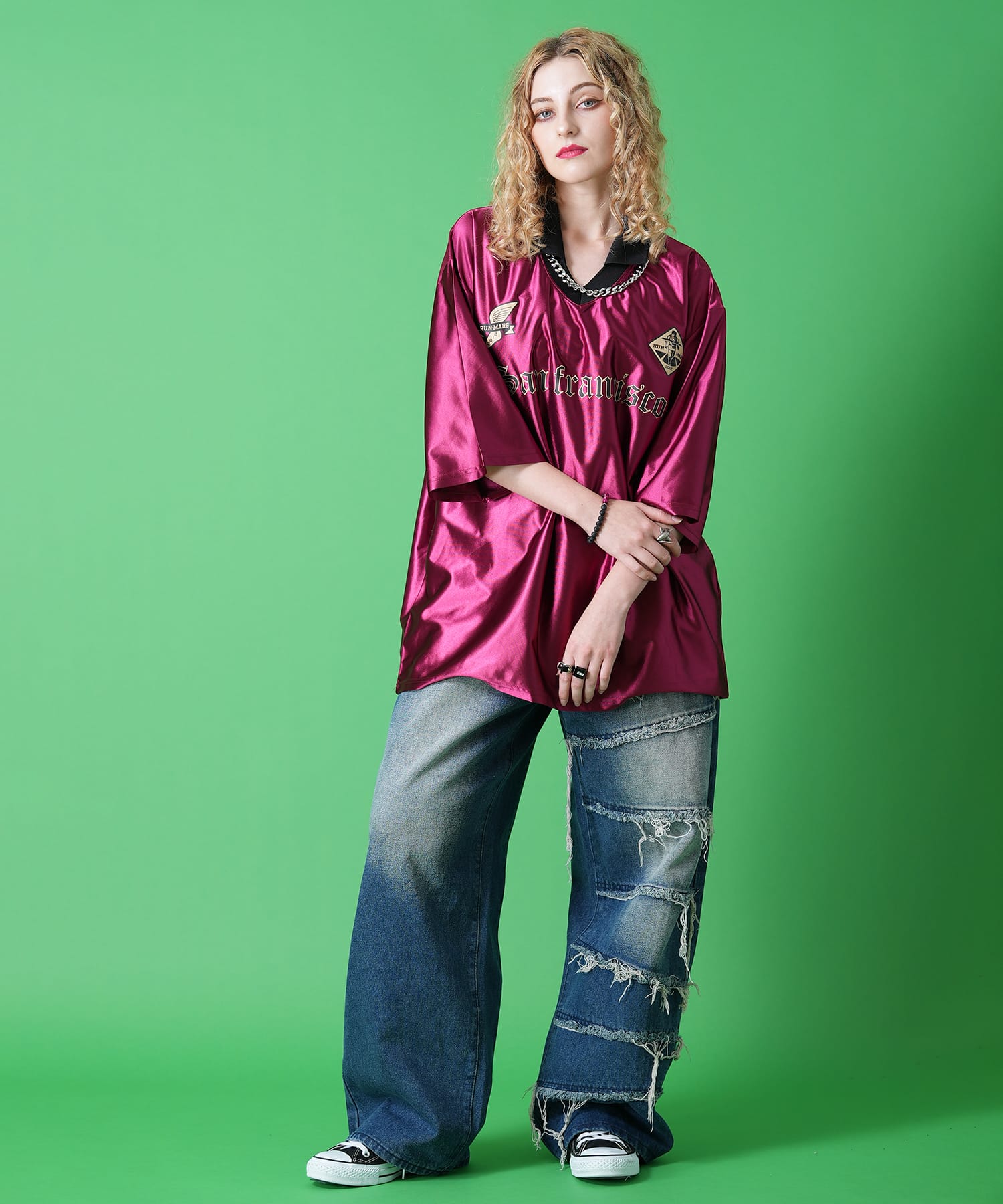 ナンバリングサッカーゲームシャツ / メンズ レディース オーバー