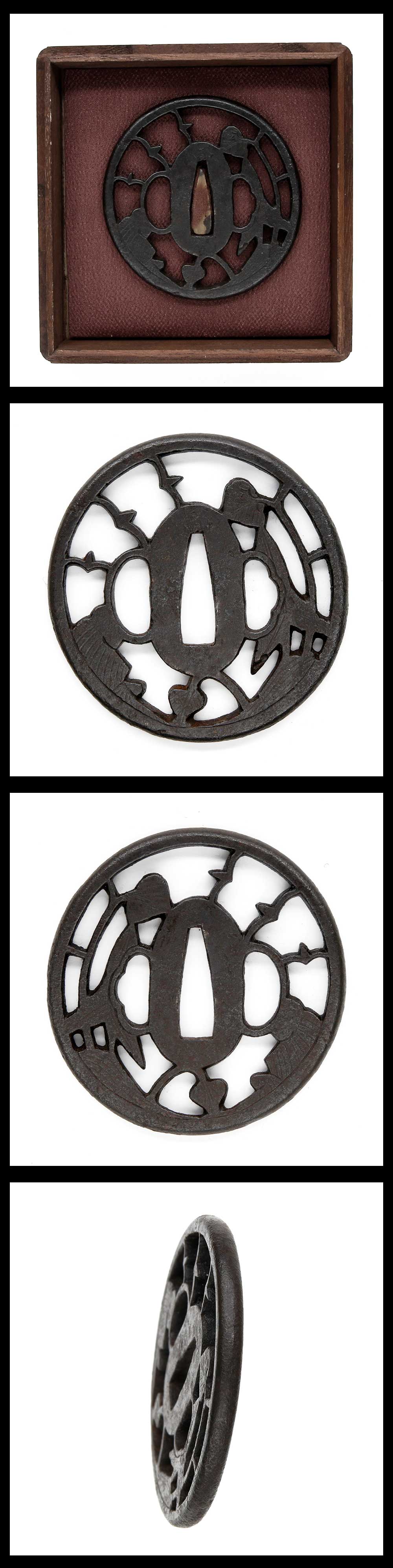 鍔： 無銘(大野)(保存刀装具) | 日本刀販売の葵美術