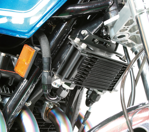 オイルクーラーキット (上廻し) ストレート #8 4.5-10R ブラック仕様