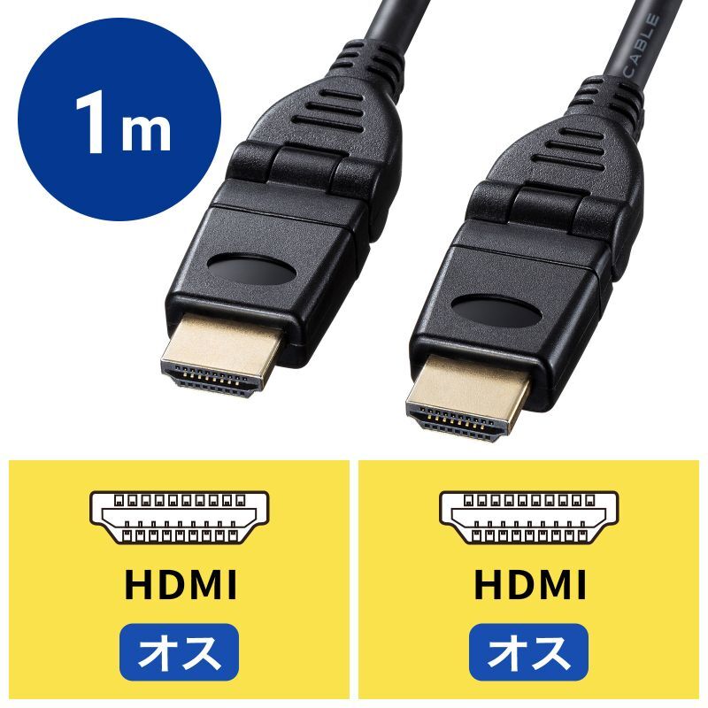 送料無料】テレビ HDMI ケーブル パソコン アクセサリー 1m ハイ