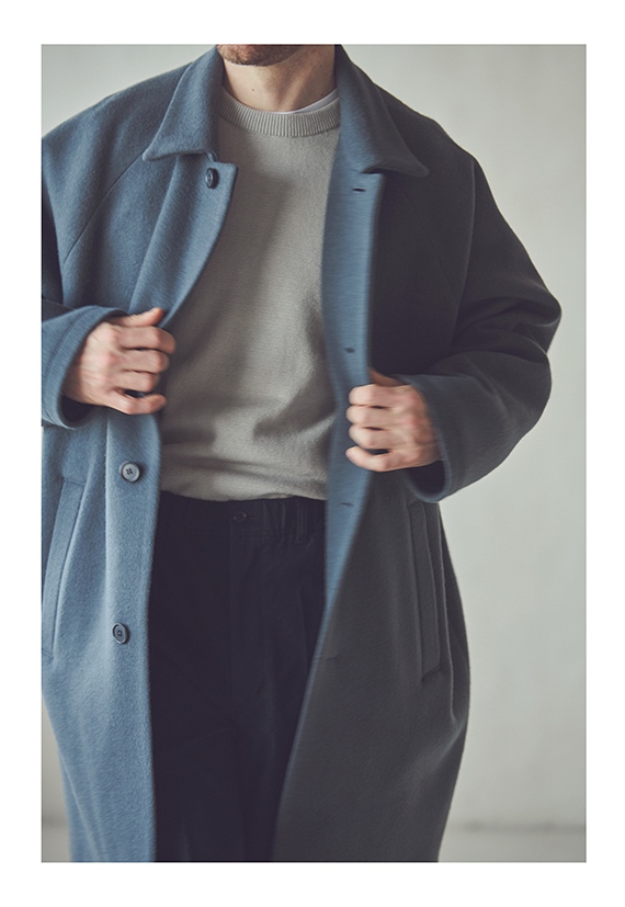 STILL BY HAND 気取らない雰囲気・SUPER100 のバルカラーコート