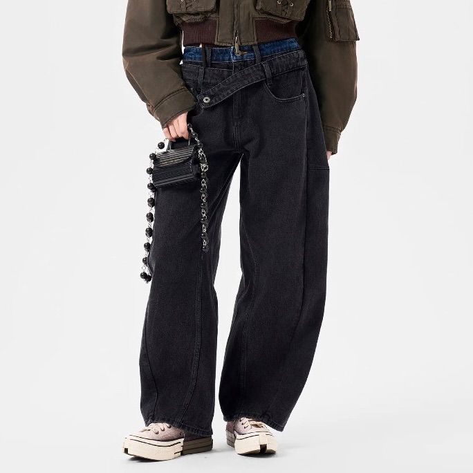 Feng Chen Wang - 【残り一点】Double Waist Denim Trousers | ACRMTSM