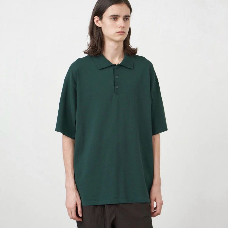ATON - 【残り一点】Fresca Knit Crew Polo Knit | ACRMTSM ONLINE STORE