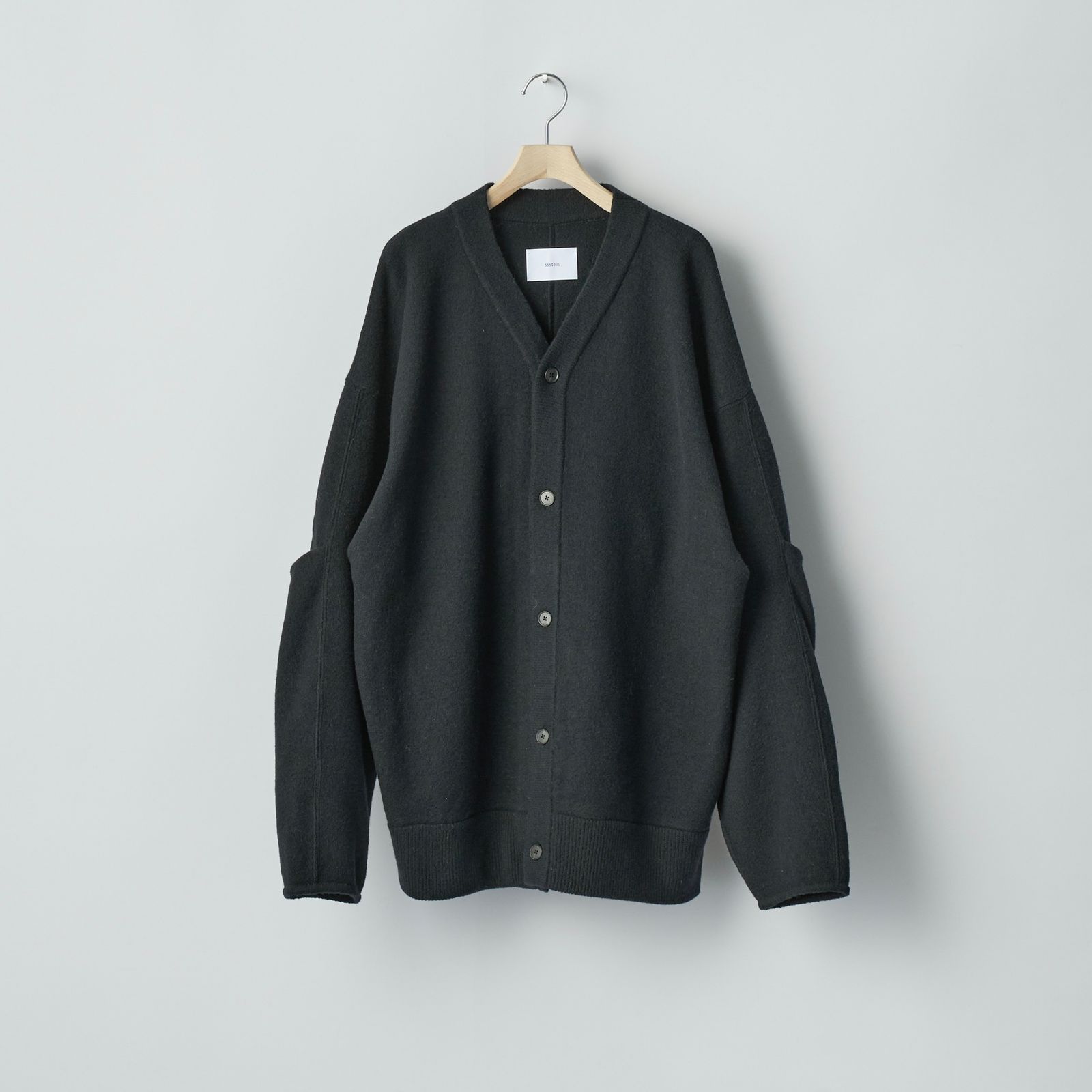 ssstein - 【残りわずか】Extra Fine Wool Knit Tucked Cardigan