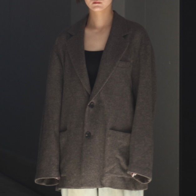 ssstein - 【残り一点】Wool/Cashmere Fleece Single Breasted Jacket