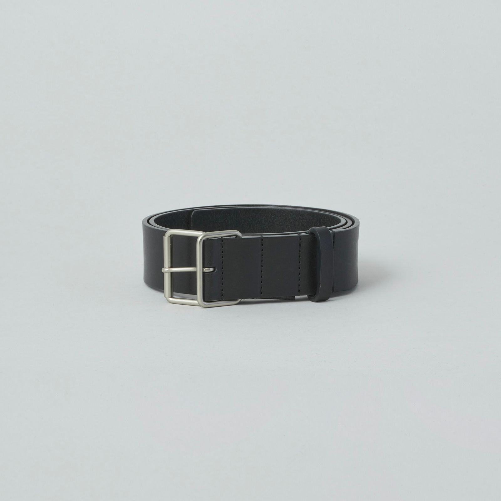 ssstein - Leather rectangle buckle belt stein レザーベルト ssstein