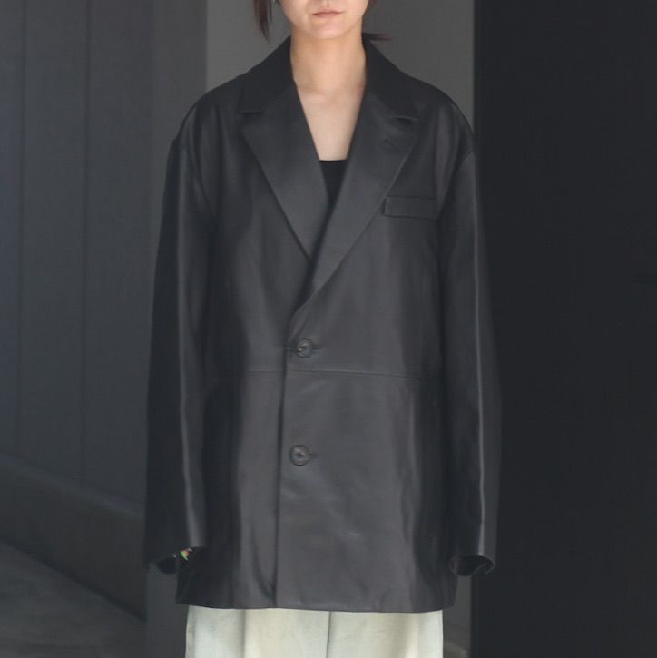ssstein - 【残り一点】Leather Double Brested Jacket | ACRMTSM