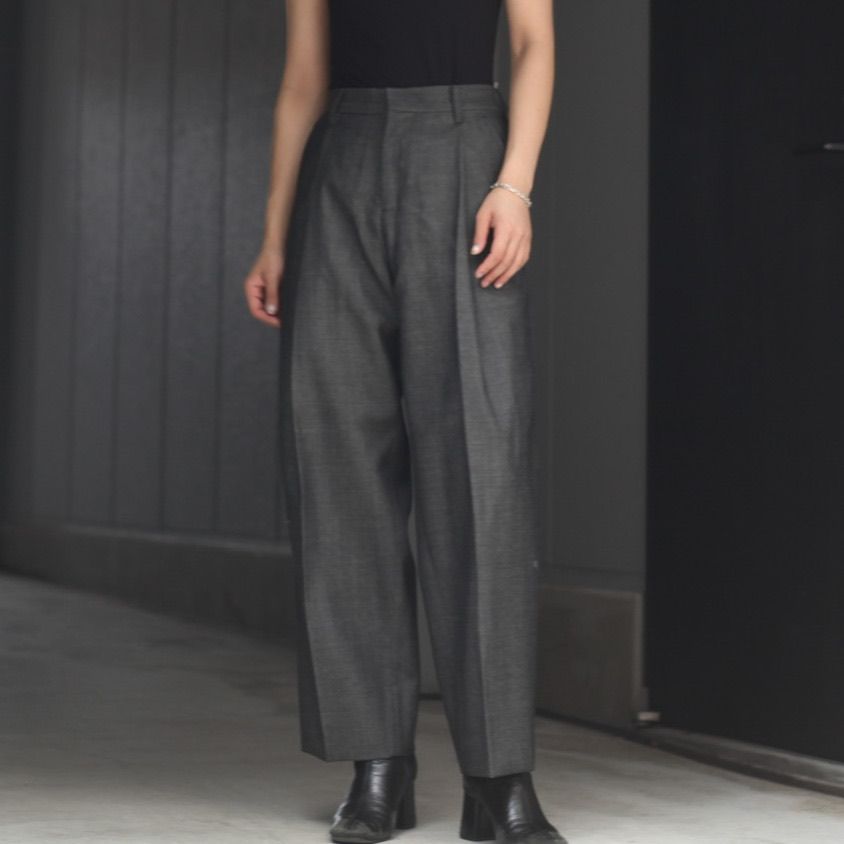 NEONSIGN - 【残り一点】Wide Denim Slacks(WOOL BLACK) | ACRMTSM