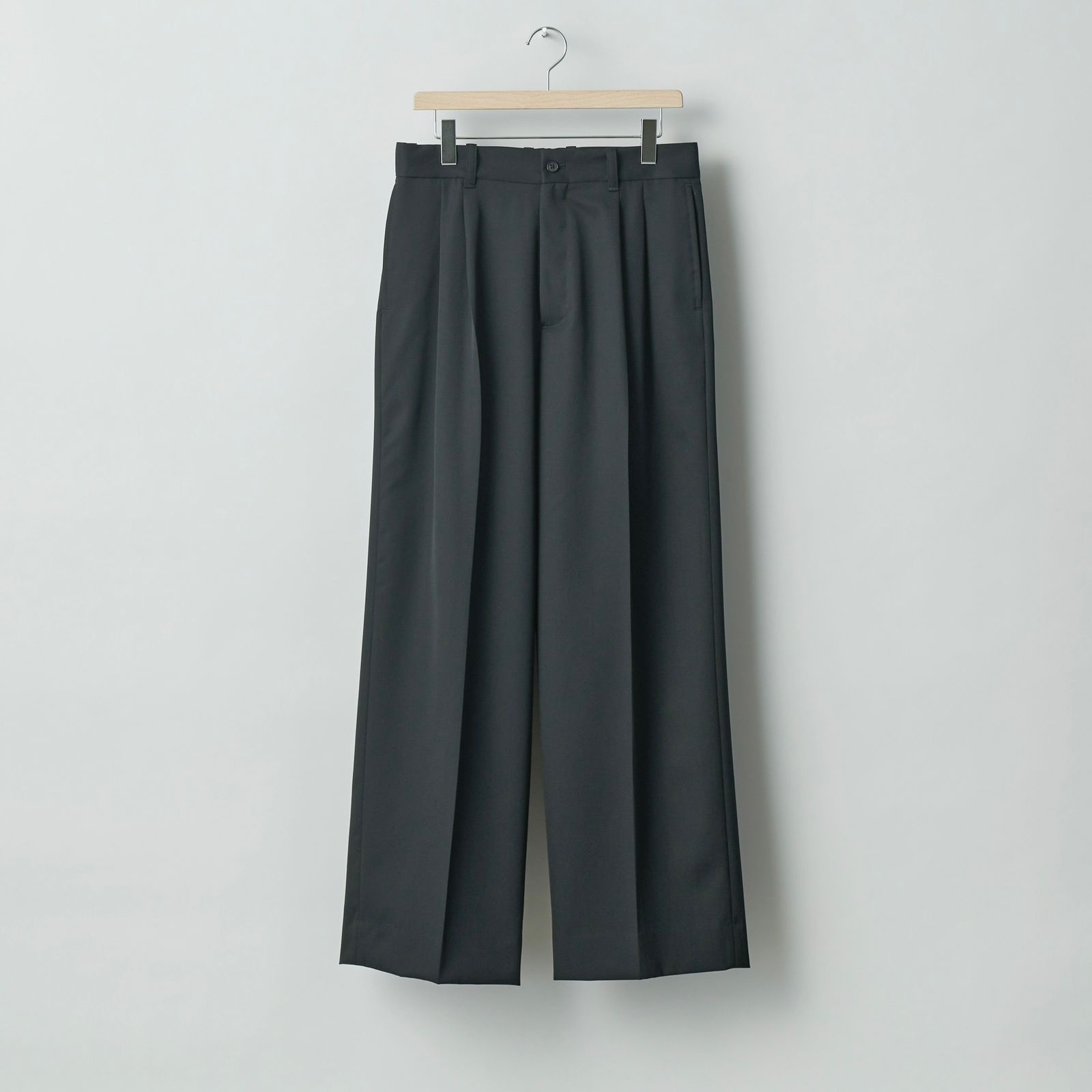 ssstein - 【残りわずか】Long Wide Trousers(2/90 WOOL GABARDINE