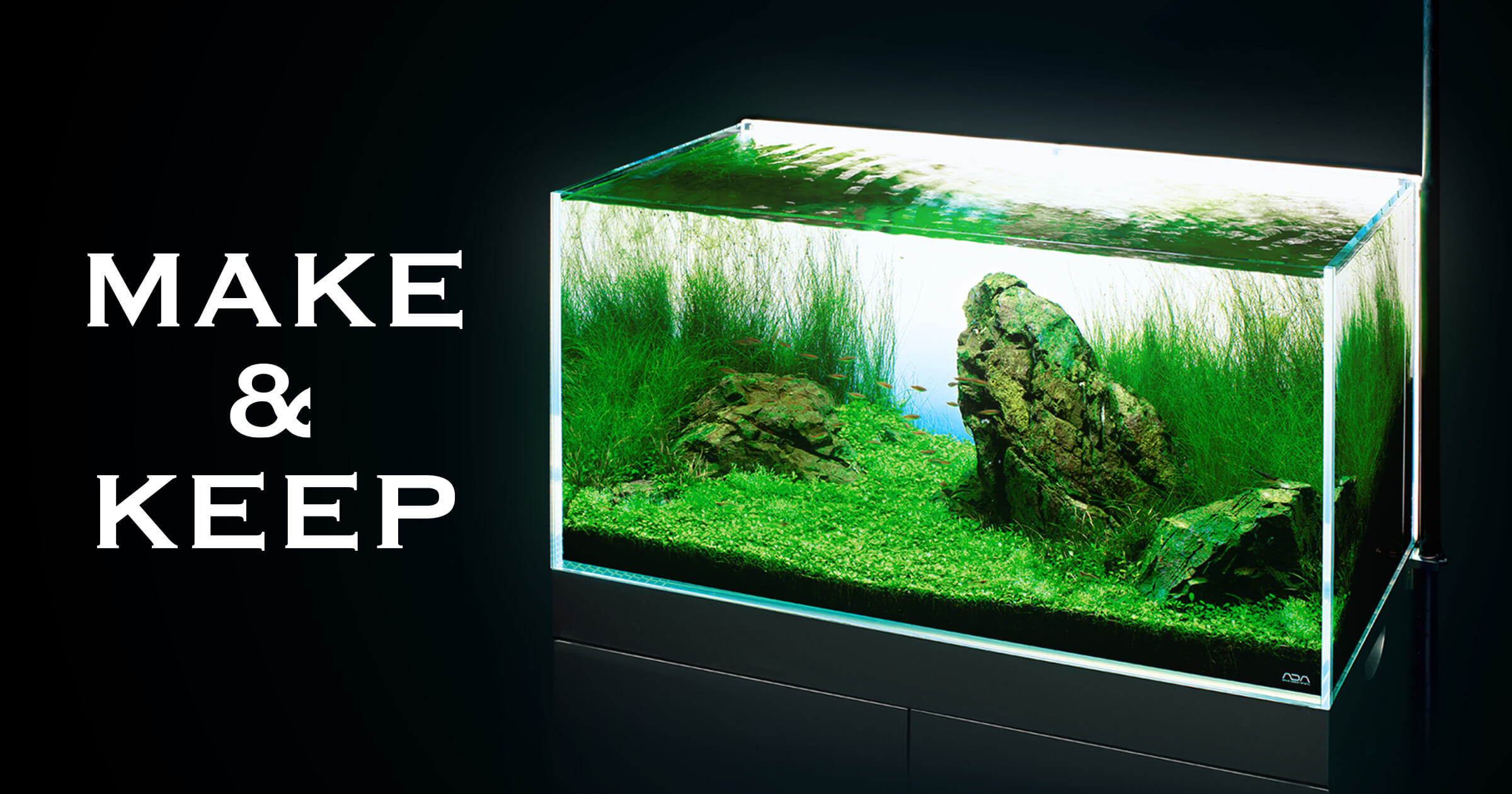 水景はより美しくなる、水槽用LEDバックライトの光 | AQUA DESIGN AMANO