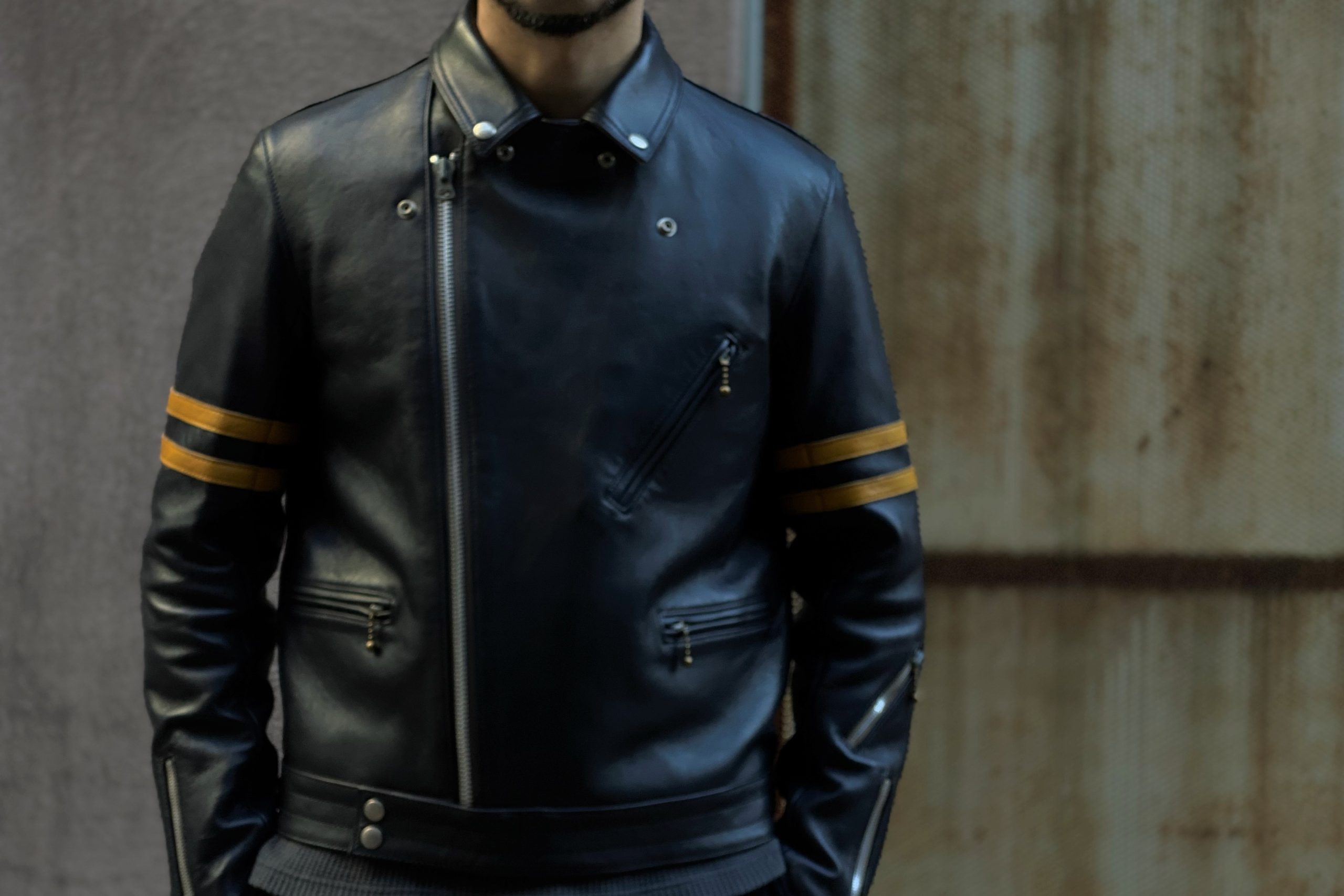 Addict Clothes シングルライダースジャケット 36 ブラック Addict