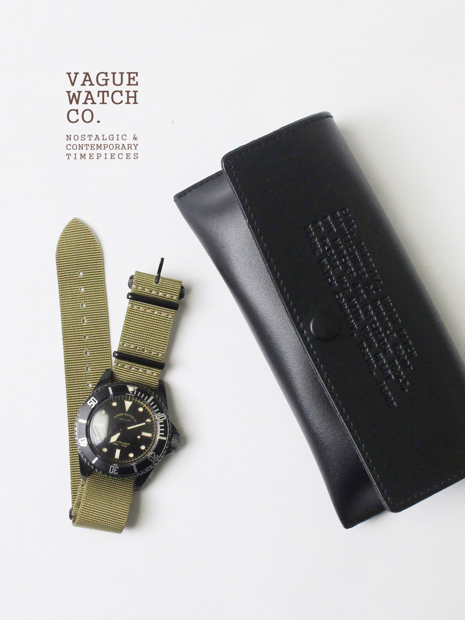 VAGUE WATCH CO. - BLKSUB - ブラックサブ ”クオーツ式ダイバーズ