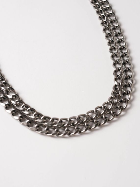 KAMIYA - Double Wallet Chain - ダブルウォレットチェーン - BLACK