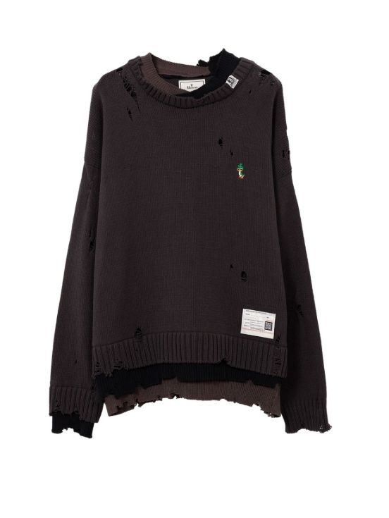 Maison MIHARA YASUHIRO - トリプル レイヤード ニット セーター
