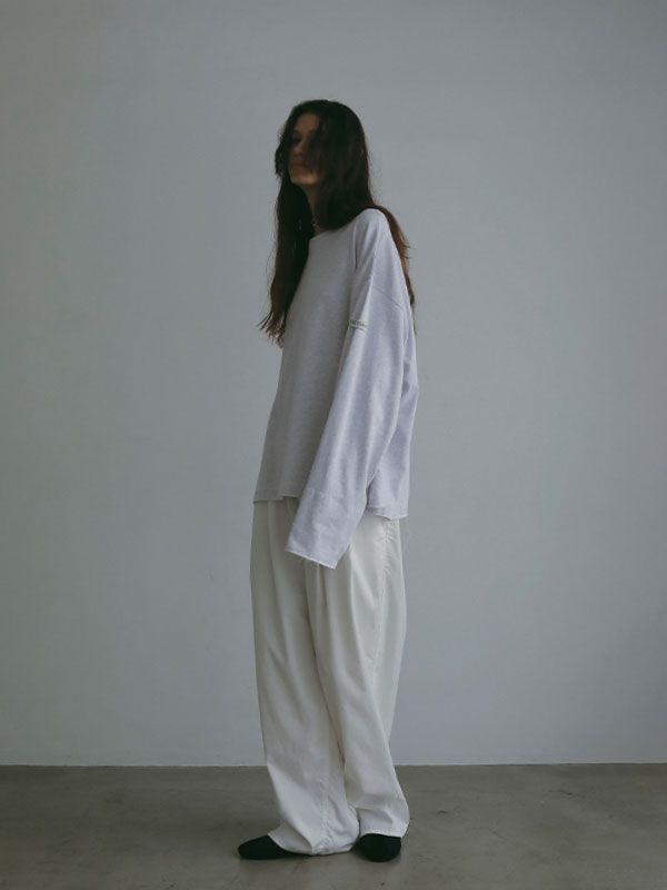 ETRE TOKYO - カットオフカフスロンTee (GREY) | ADDICT WEB SHOP