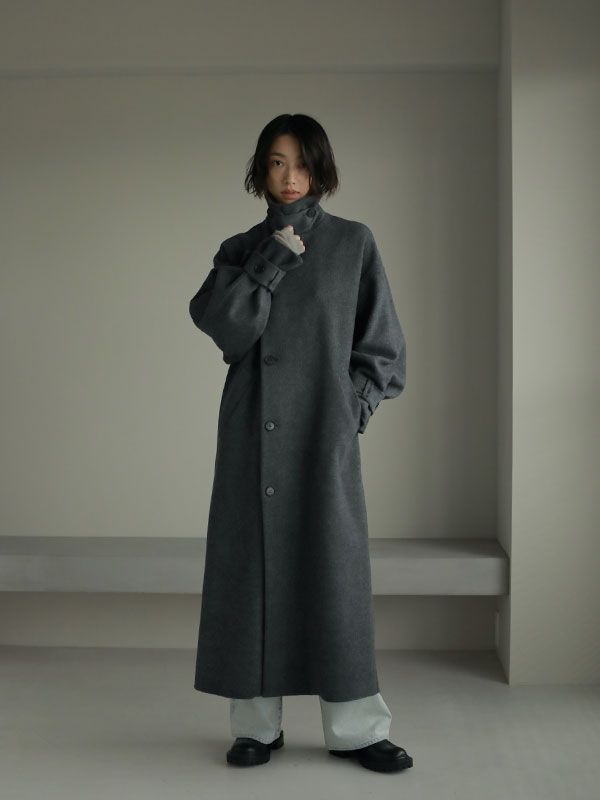 ETRE TOKYO - ミリタリーロングリバーコート - GREY | ADDICT WEB SHOP