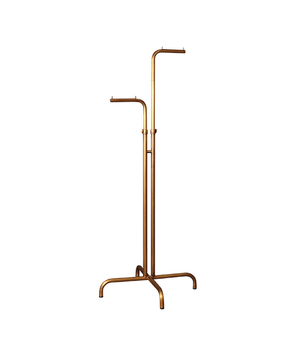 アンティークゴールド 2wayハンガーラック 可動式｜ハンガーラック