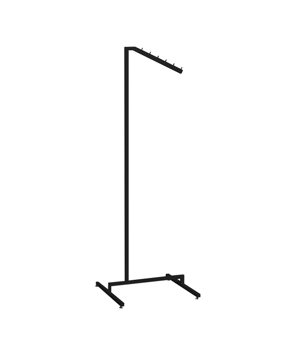ブラックフレーム 傾斜ハンガーラック｜ハンガーラック レンタルなら