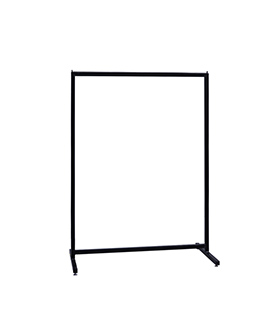 ブラックフレーム ハンガーラック W1200 可動式｜ハンガーラック